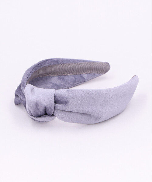 SUEDE TEXTURE BLAIR TURBAN GRAY ONESIZE