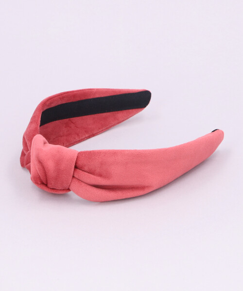 SUEDE TEXTURE BLAIR TURBAN RED ONESIZE
