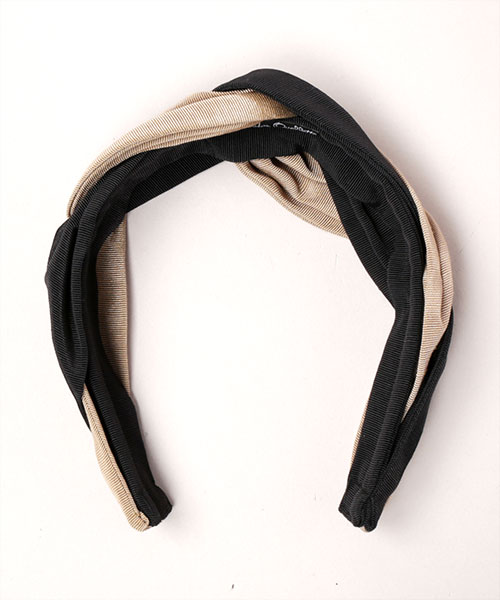 TWIST TURBAN HEADBAND BROWN ONESIZE