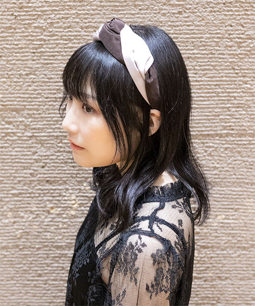 モデル頭囲：55cm 着用サイズ：ONESIZE
