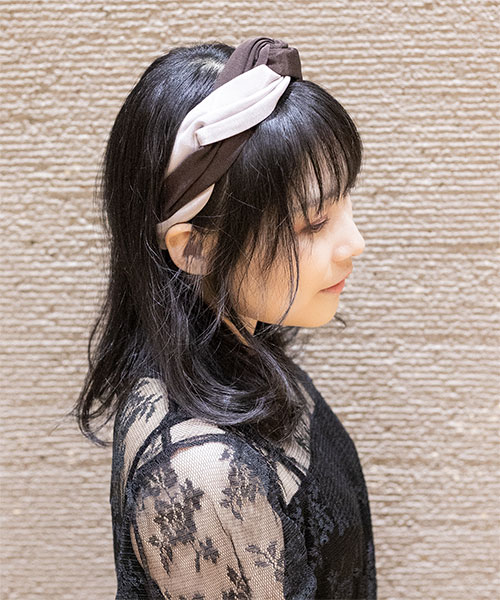 モデル頭囲：55cm 着用サイズ：ONESIZE
