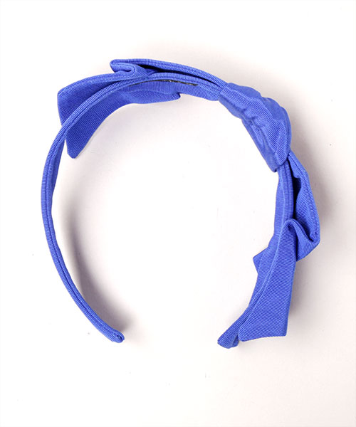 FAILLE BOW HEADBAND PURPLE ONESIZE
