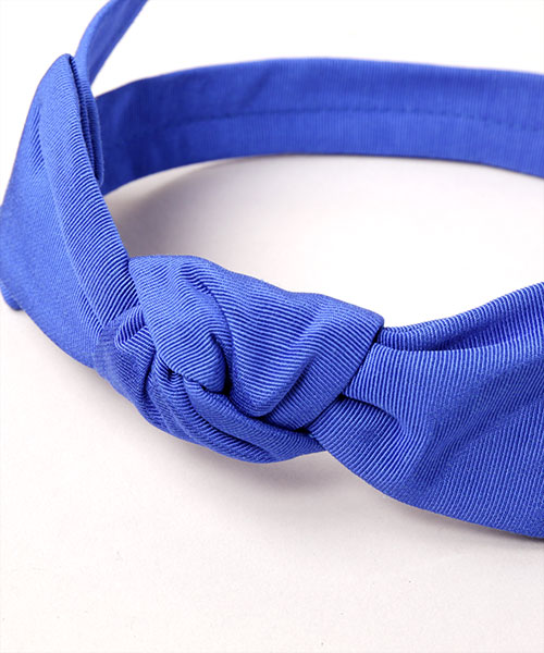 FAILLE BOW HEADBAND PURPLE ONESIZE