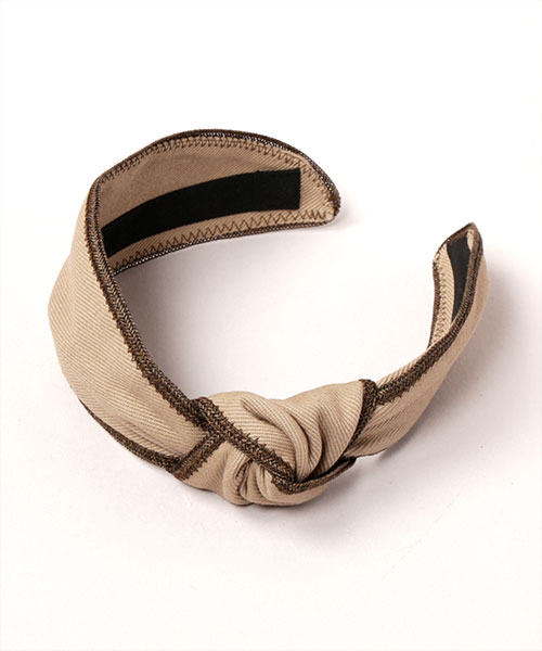 SUMMER LANA TURBAN WITH STRAW EDGE BEIGE ONESIZE