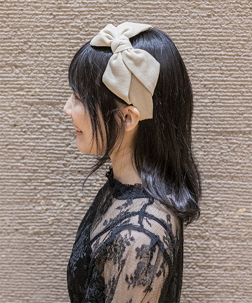 モデル頭囲：55cm 着用サイズ：ONESIZE