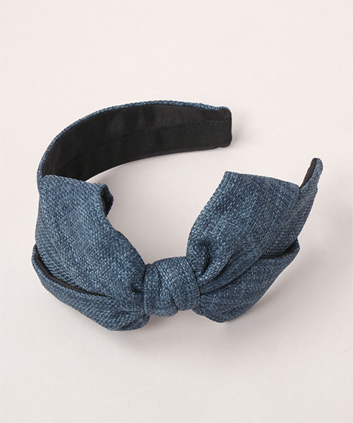PL CAROLINA BOW HEADBAND BLUE ONESIZE