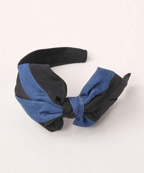 CONTRASTING CAROLINA HEADBAND BLUE ONESIZE