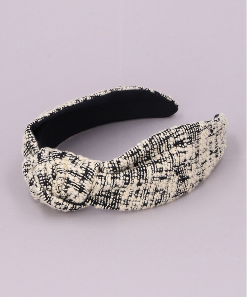 WOOL TWEED BLAIR HEADBAND WHITE ONESIZE