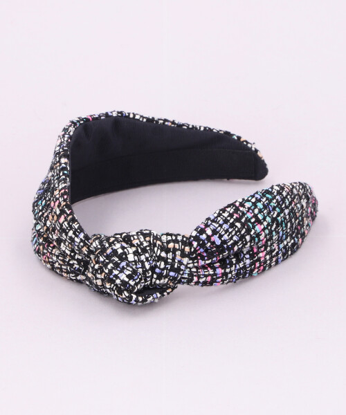 LANA SIDE KNOT TURBAN BLACK ONESIZE