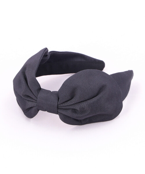 GROSGRAIN PILLBOX HEADBAND BLACK ONESIZE