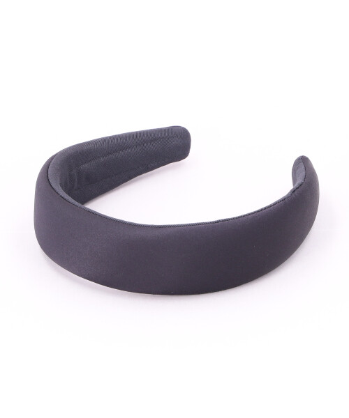 SATIN PADDED HEADBAND BLACK ONESIZE