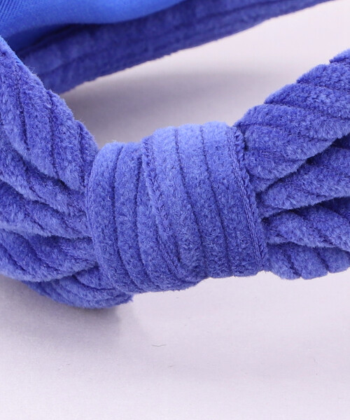 CORDUROY AUDREY HEADBAND BLUE ONESIZE