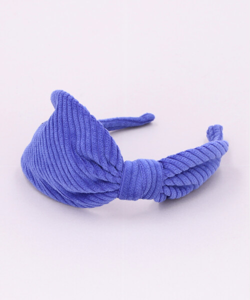CORDUROY AUDREY HEADBAND BLUE ONESIZE