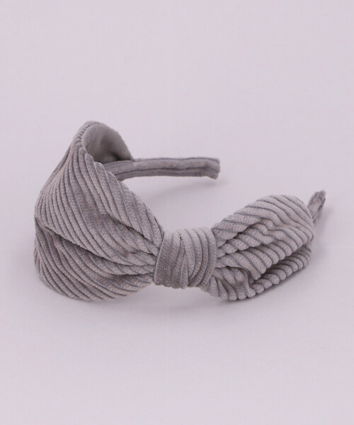 CORDUROY AUDREY HEADBAND GRAY ONESIZE