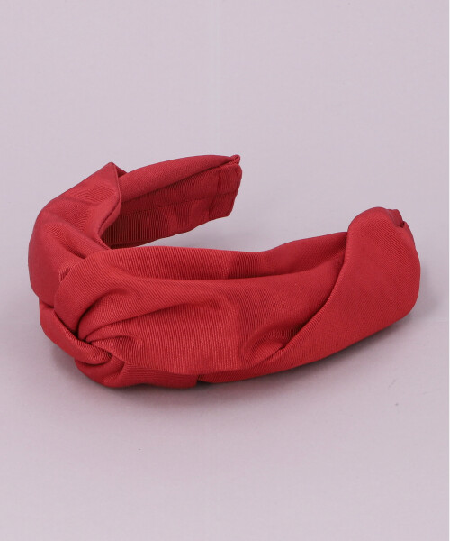 GROSGRAIN TURBANISTA HEADBAND(ONESIZE RED): カチューシャ