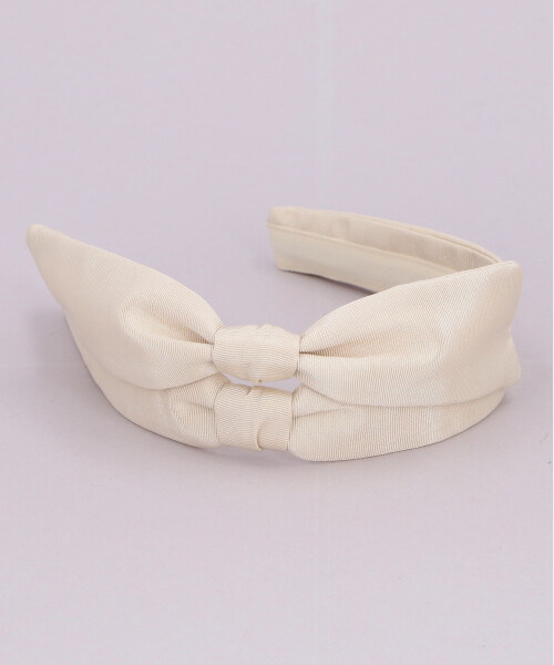 【国内発送】 DOUBLE カチューシャ｜帽子通販 BEIGE): HEADBAND(ONESIZE BOW ヘアアクセサリー