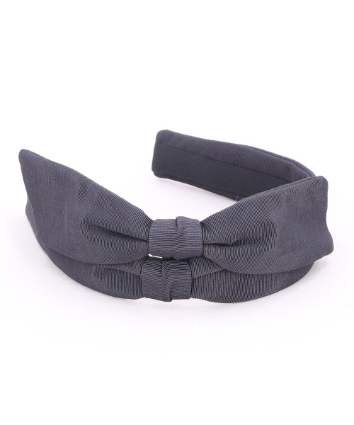 DOUBLE BOW HEADBAND(ONESIZE BLACK): カチューシャ｜帽子通販
