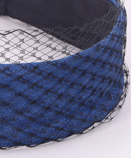 DENIM VEILING HEADBAND BLUE ONESIZE