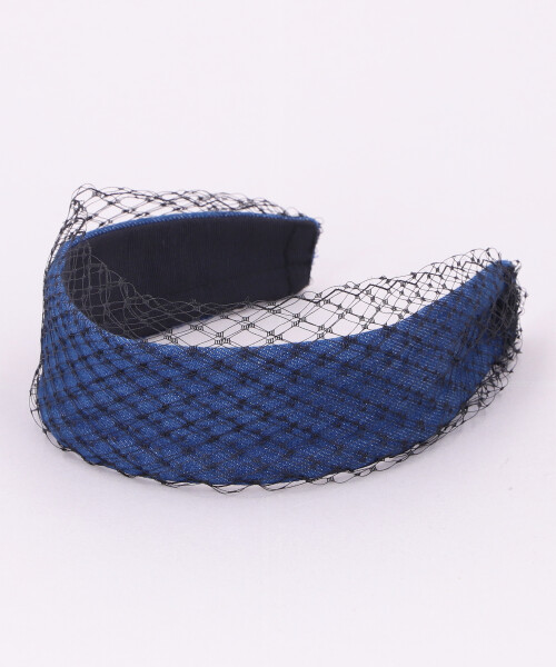 DENIM VEILING HEADBAND BLUE ONESIZE