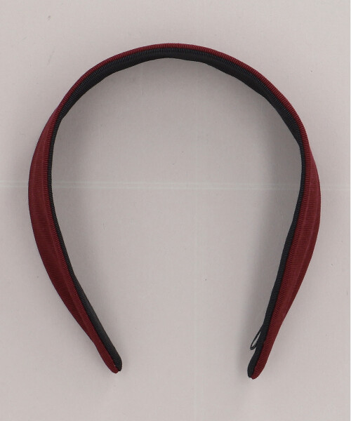 GROSGRAIN REVERSIBLE HEADBAND WINE RED ONESIZE