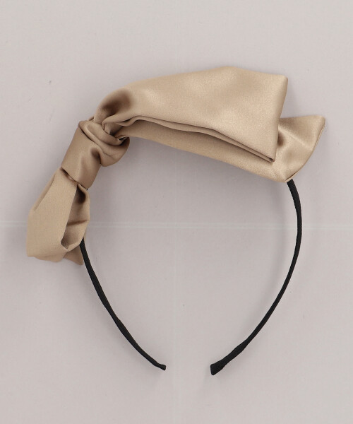 FINESSE BOW HEADBAND BEIGE ONESIZE