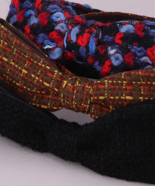 TWEED BOW HEADBAND MIX ONESIZE