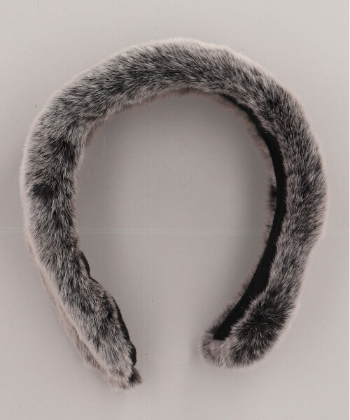 FUR EARMUFF GRAY ONESIZE