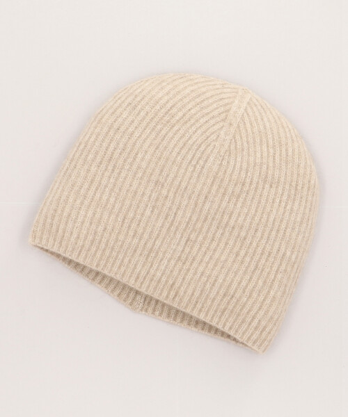 JUMPER1234 RIB BEANIE BEIGE ONESIZE