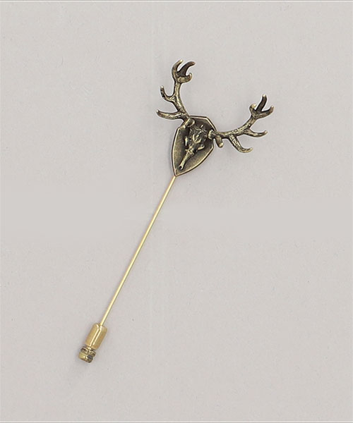 KAUS DEER SKULLCAP HATPIN BRONZE ONESIZE