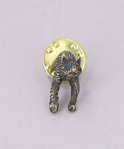 KAUS CRASHY CAT PIN BRONZE ONESIZE