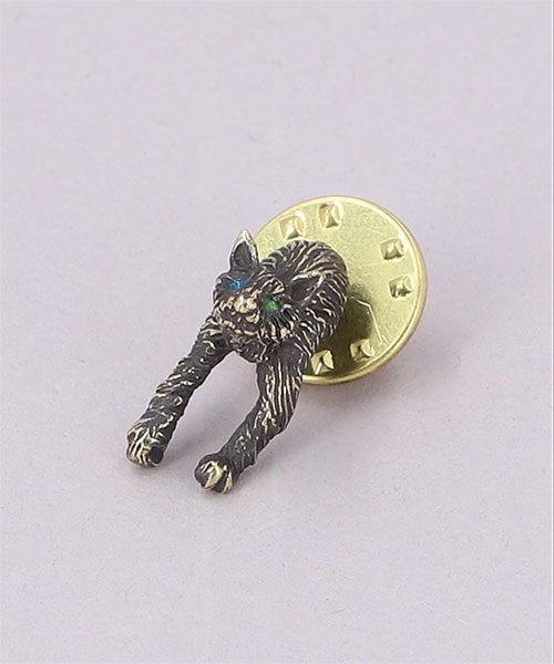 KAUS CRASHY CAT PIN BRONZE ONESIZE