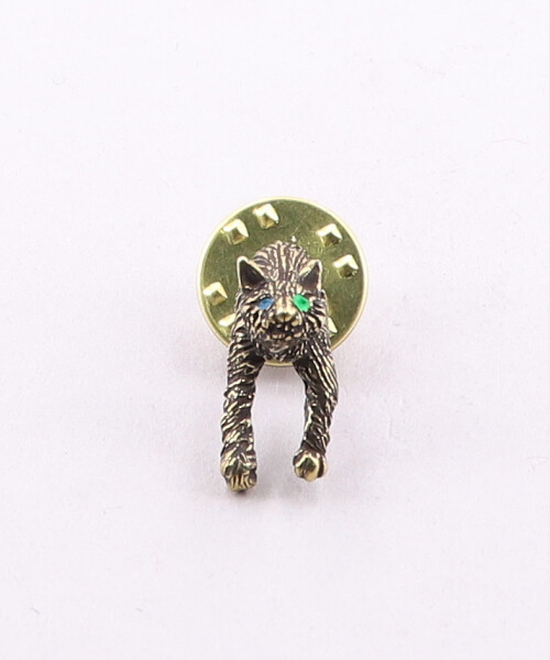 KAUS CRASHY CAT PIN BRONZE ONESIZE