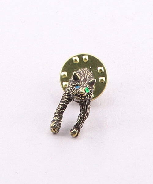 KAUS CRASHY CAT PIN BRONZE ONESIZE
