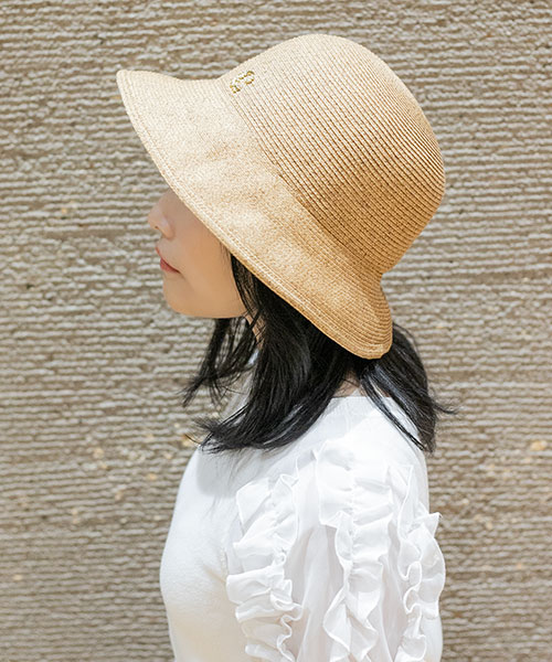モデル頭囲：55cm 着用サイズ：ONESIZE