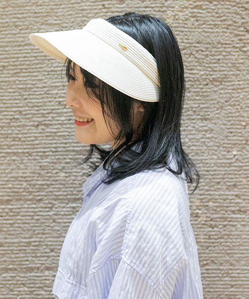 モデル頭囲：55cm 着用サイズ：ONESIZE
