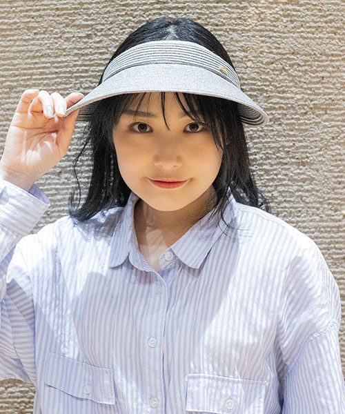 モデル頭囲：55cm 着用サイズ：ONESIZE