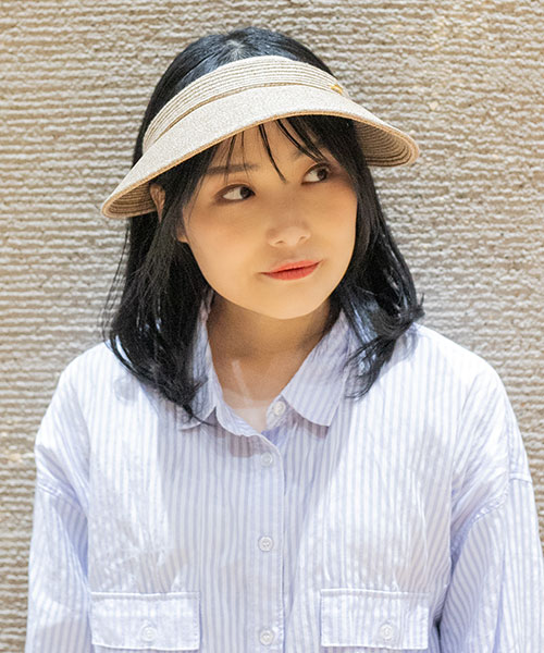 モデル頭囲：55cm 着用サイズ：ONESIZE