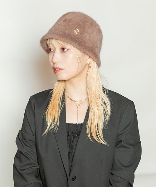 モデル頭囲：58cm 着用サイズ：ONESIZE