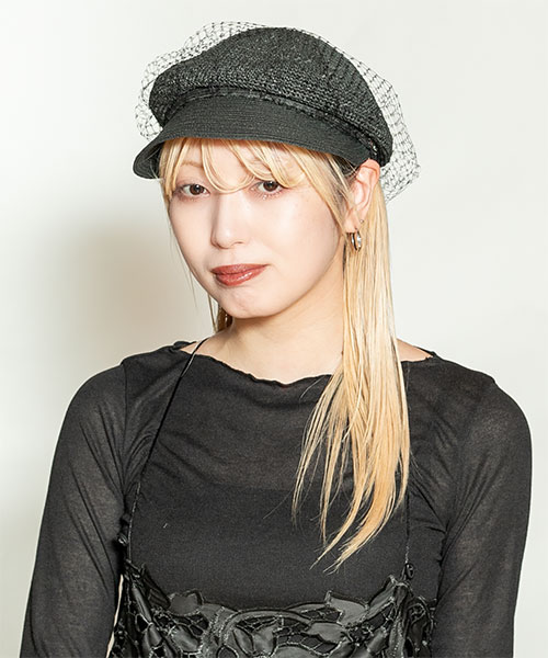 モデル頭囲：58cm 着用サイズ：ONESIZE