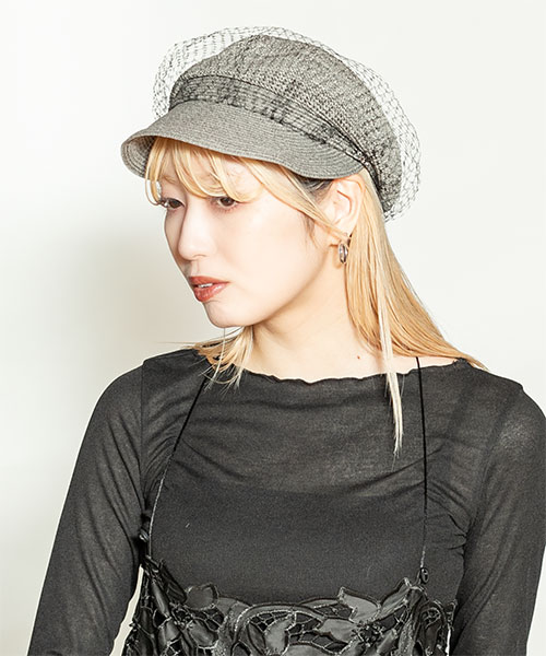 モデル頭囲：58cm 着用サイズ：ONESIZE
