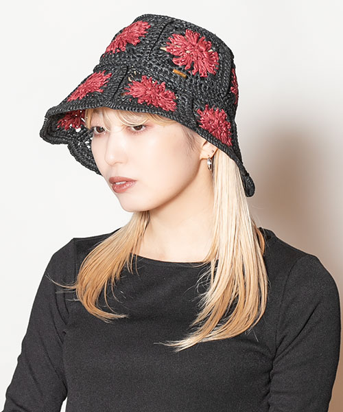モデル頭囲：58cm 着用サイズ：ONESIZE