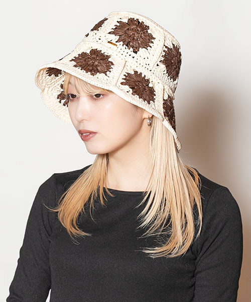 モデル頭囲：58cm 着用サイズ：ONESIZE