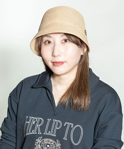 モデル頭囲：56cm 着用サイズ：ONESIZE