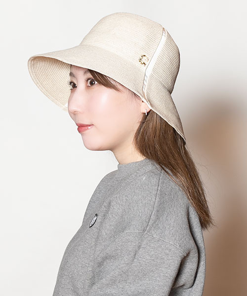 モデル頭囲：56cm 着用サイズ：ONESIZE