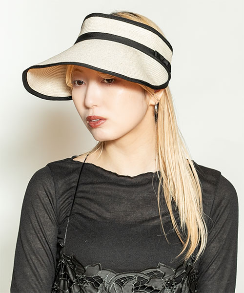 モデル頭囲：58cm 着用サイズ：ONESIZE