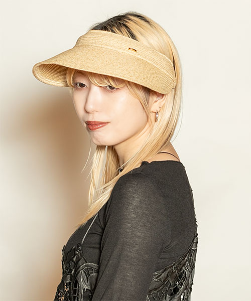 モデル頭囲：58cm 着用サイズ：ONESIZE