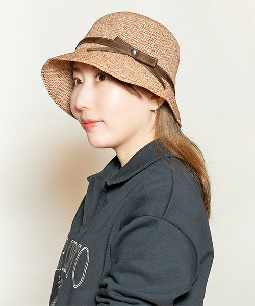 モデル頭囲：56cm 着用サイズ：ONESIZE