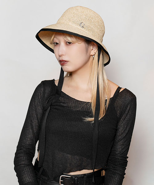 モデル頭囲：58cm 着用サイズ：ONESIZE