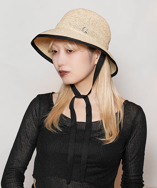 モデル頭囲：58cm 着用サイズ：ONESIZE