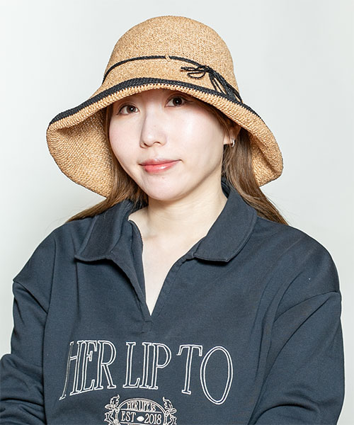 モデル頭囲：56cm 着用サイズ：ONESIZE